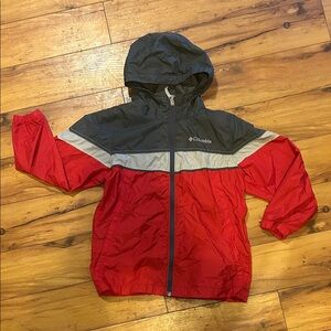 Columbia Kids Red and Black Raincoat